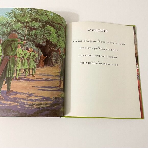 Vtg 1981 Robin Hood and His Merry Men Retold by Enid Blyton Collier - Picture 11 of 16